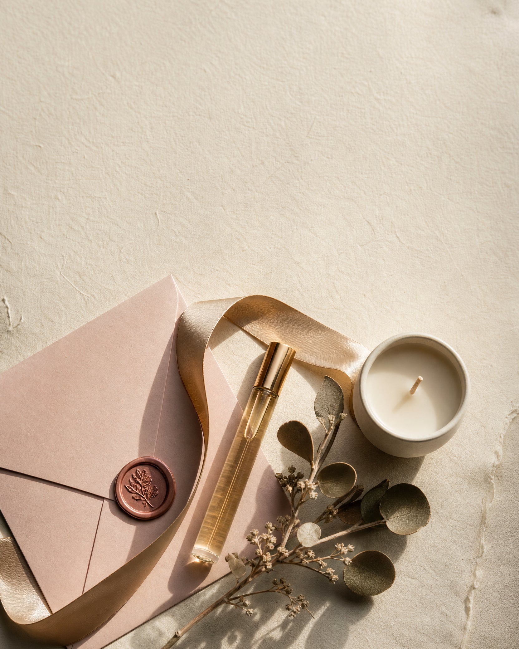 Elegant gift-making details on warm ivory paper